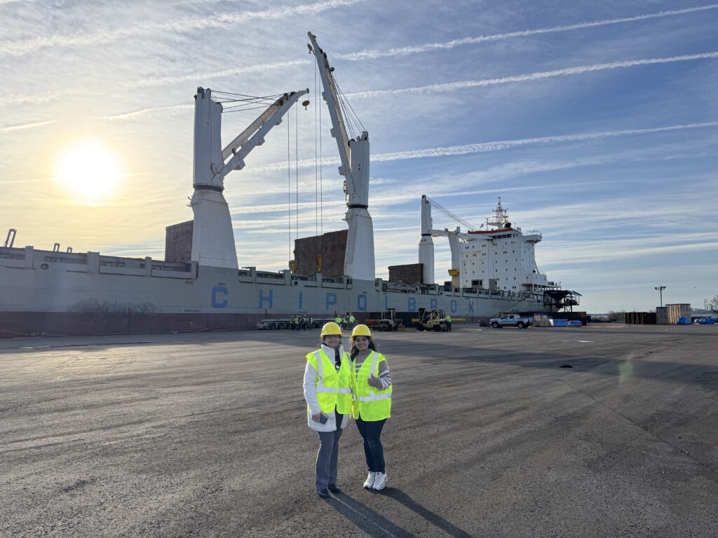 S&S Brokerage team overseeing Hanuman statue heavy haul project at Baltimore port