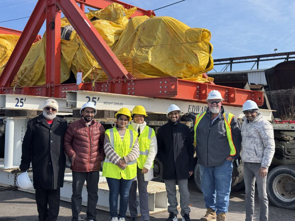 S&S Brokerage team overseeing Hanuman statue offloading at Canton Maritime Terminal