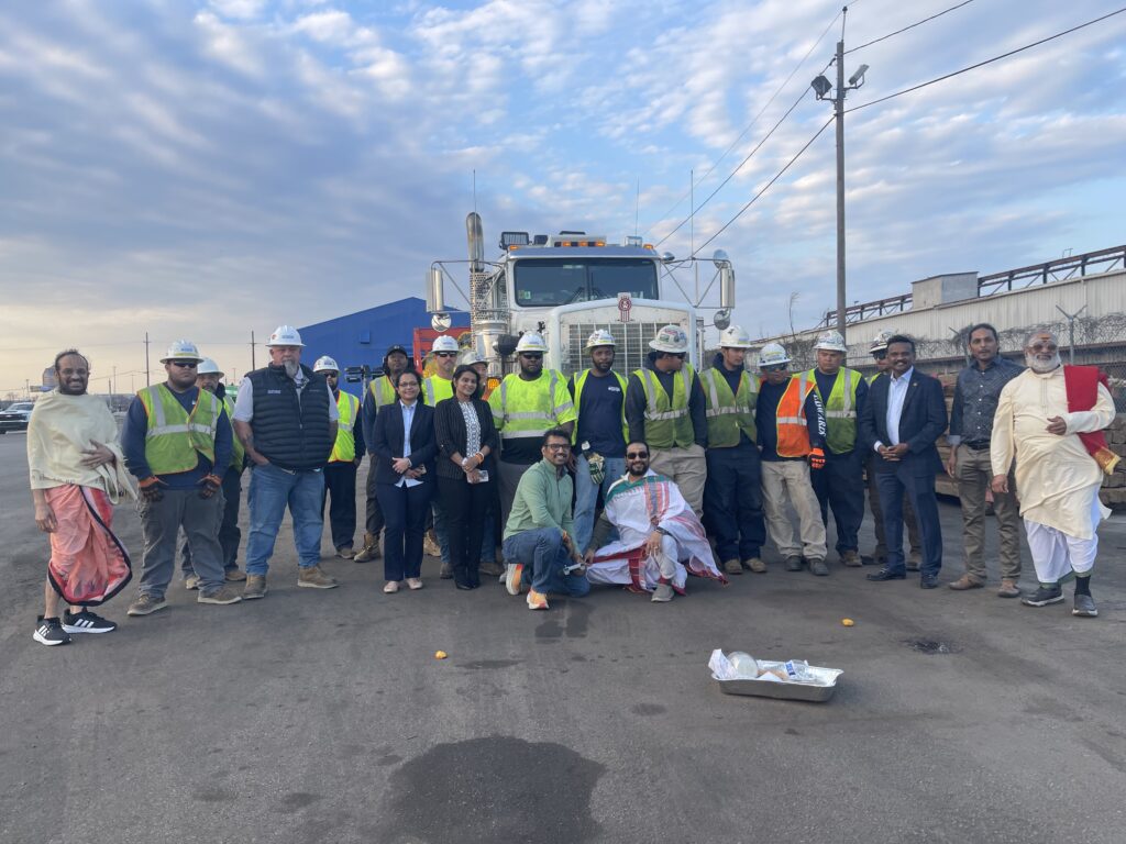 S&S Brokerage team coordinating Hanuman statue heavy haul project with stakeholders in Maryland
